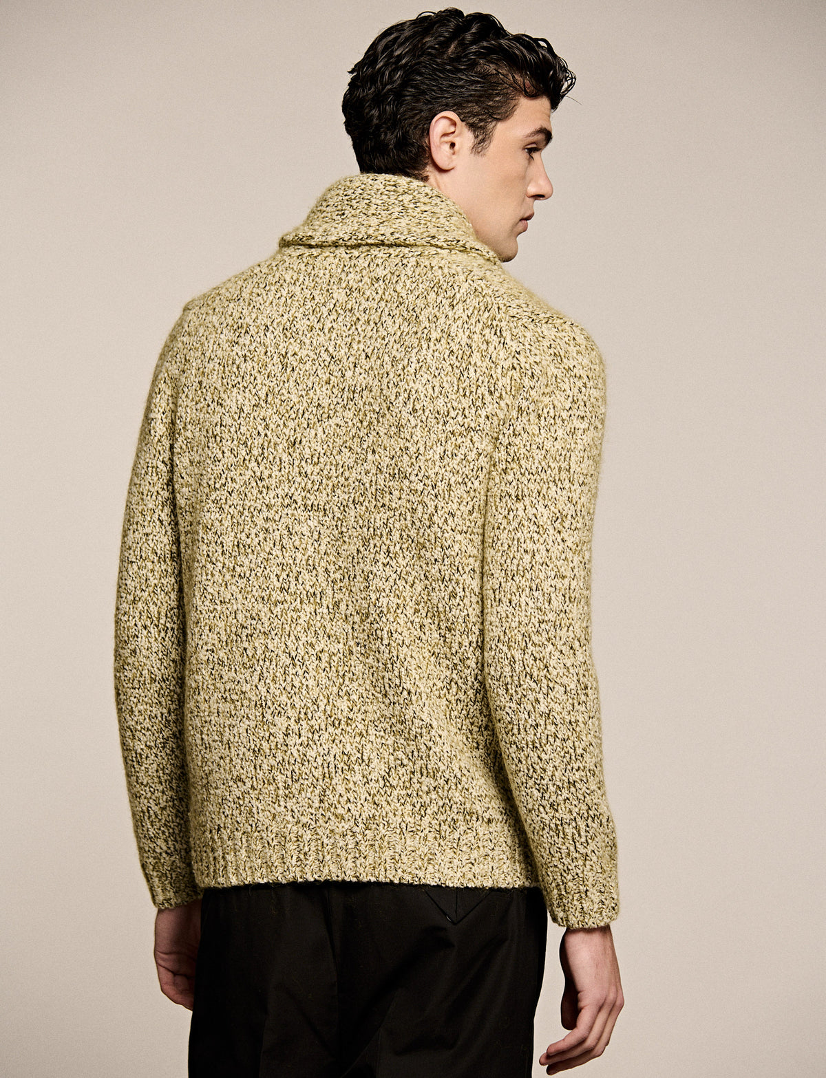 Cardigan Sciallato Bouclé Bicolor