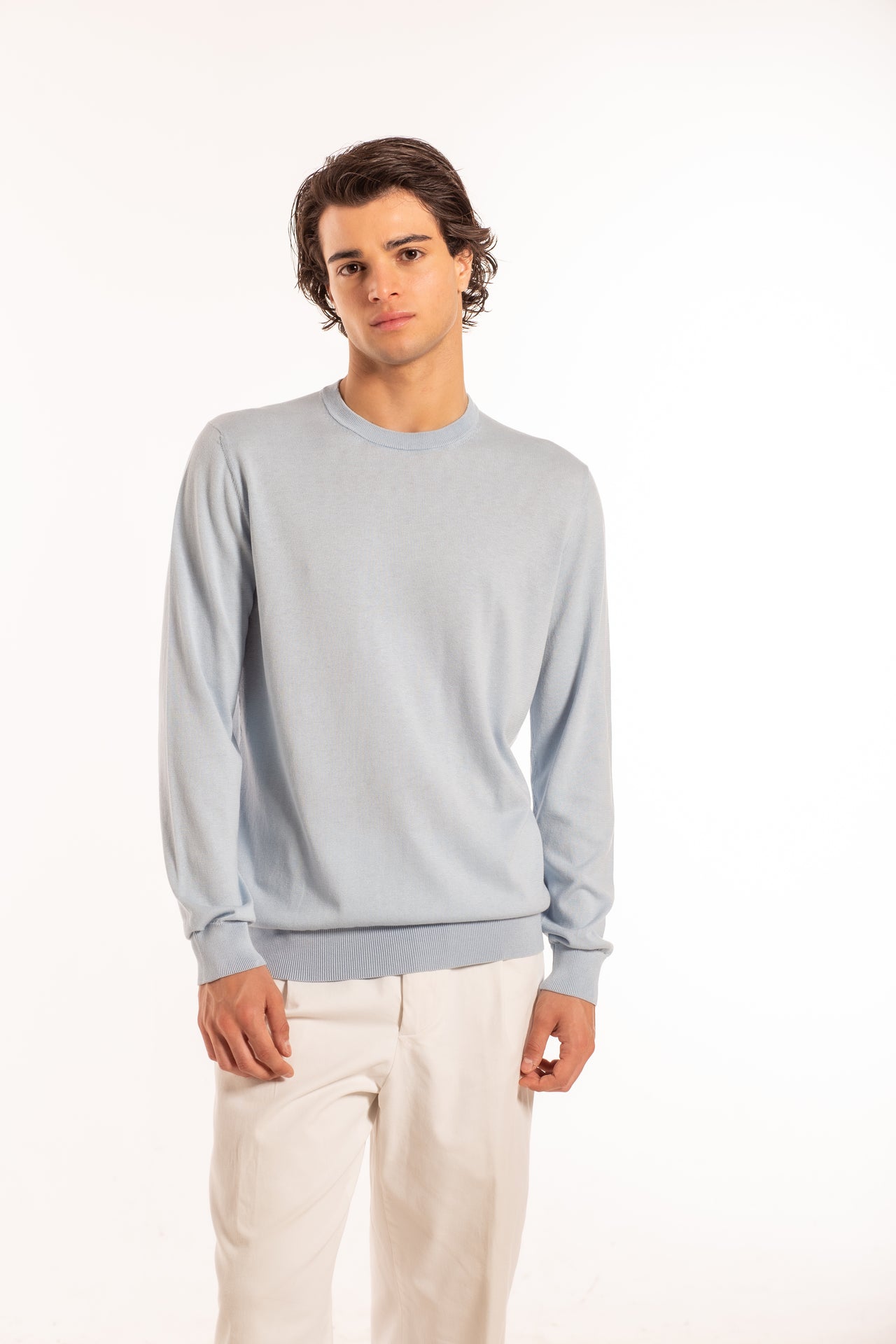 Girocollo ML Cotone Seta