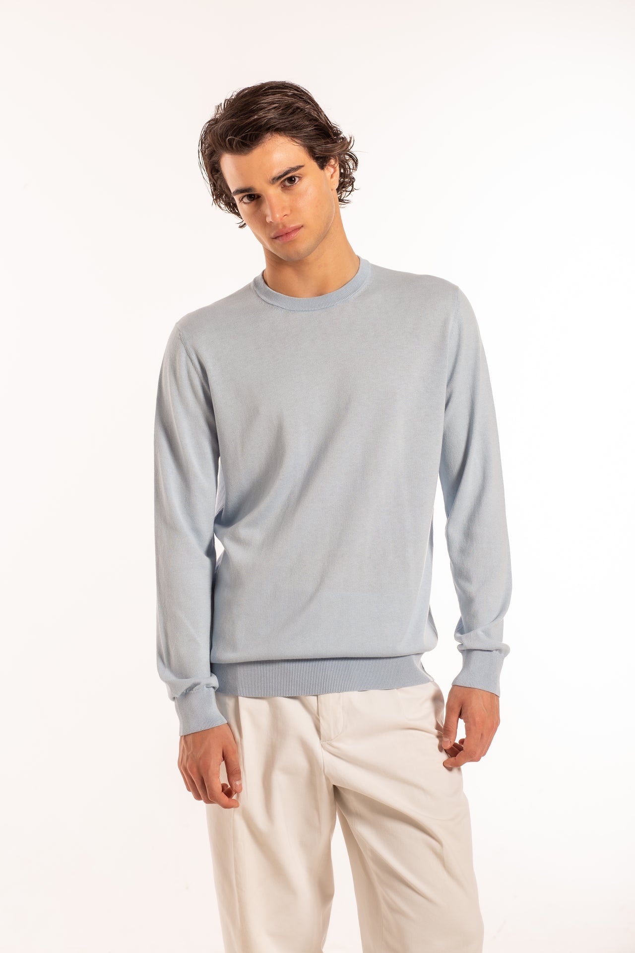 Girocollo ML Cotone Seta