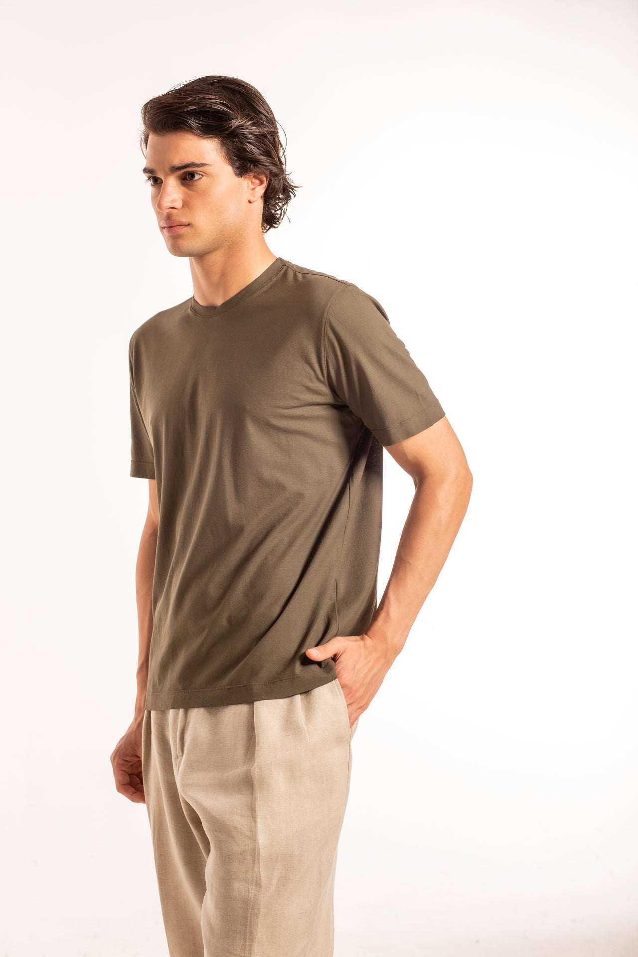 T-Shirt Girocollo MM Crepe
