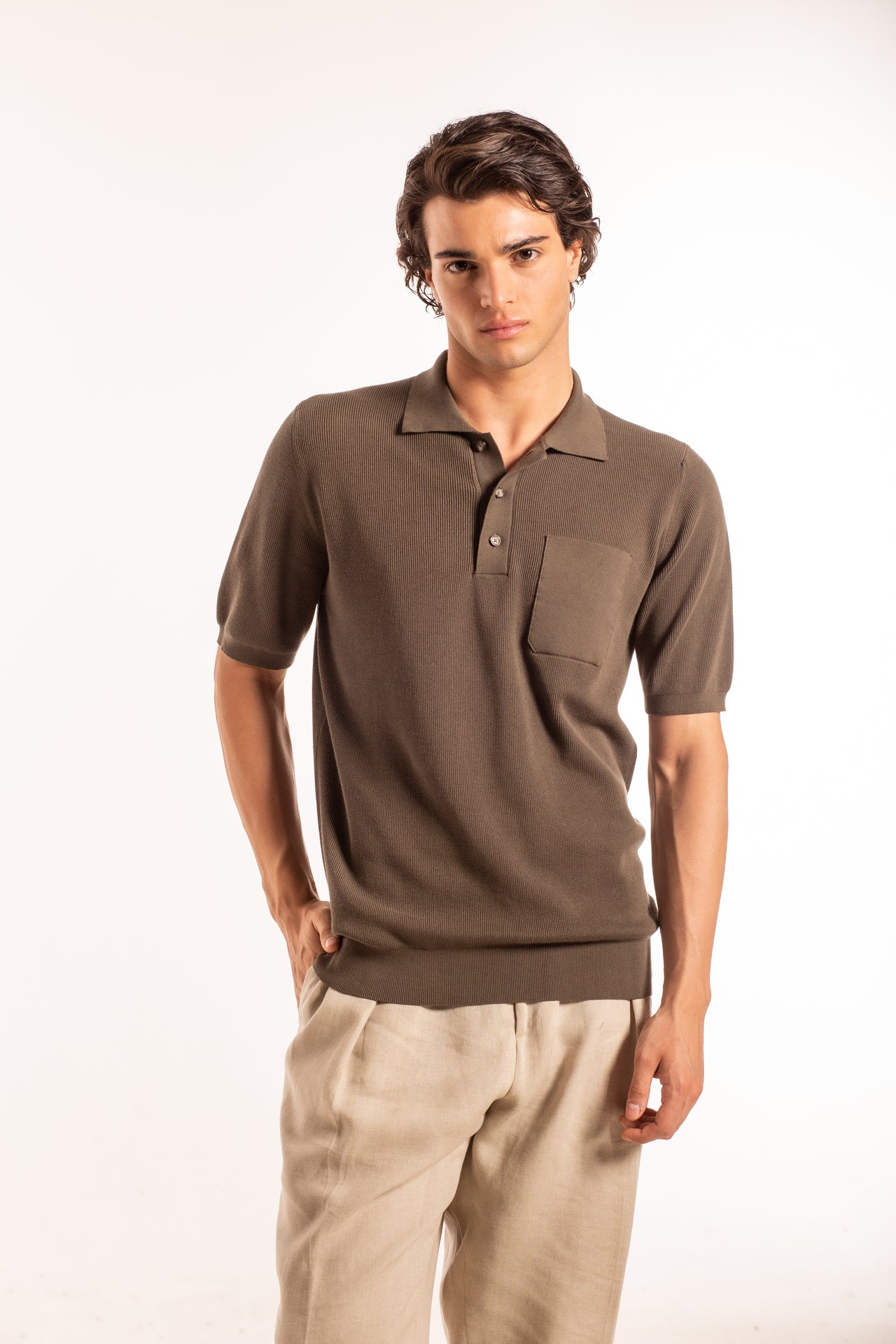 Polo Bottoni Inglese Taschino MM