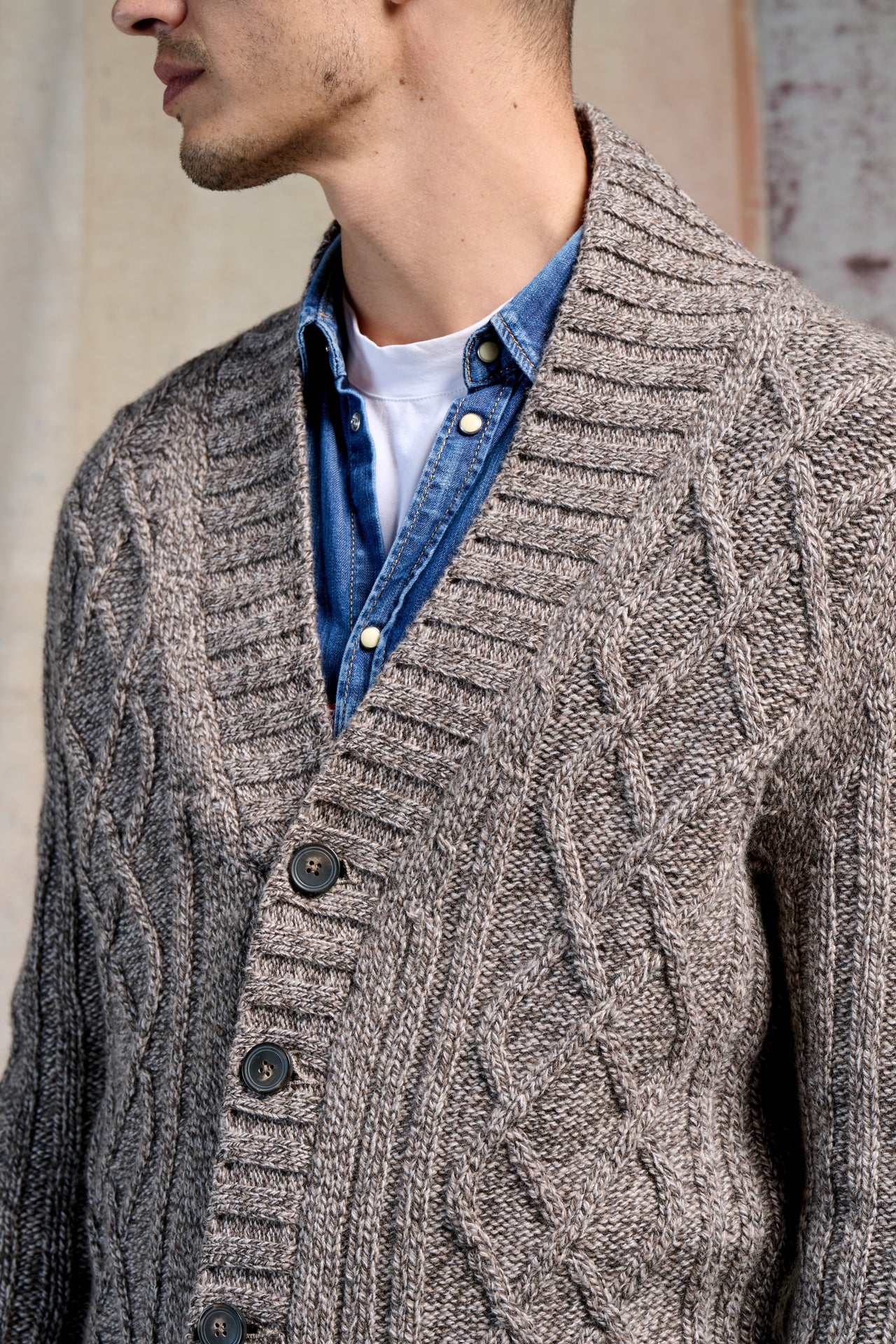 Cardigan Aran Moulinè