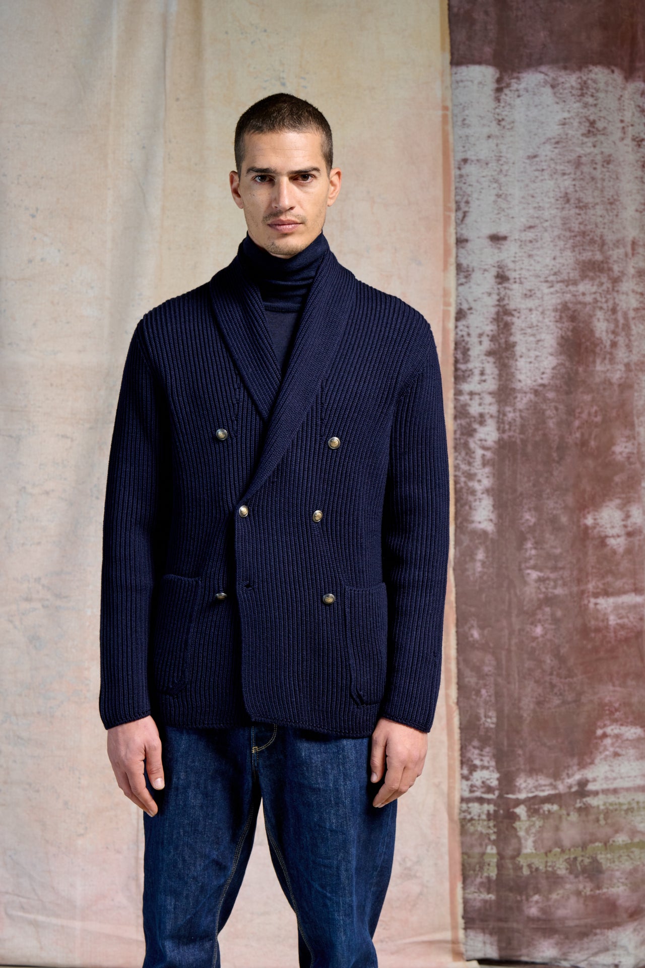 Doppiopetto Inglese Sciallato Merinos Super 100's 2/30