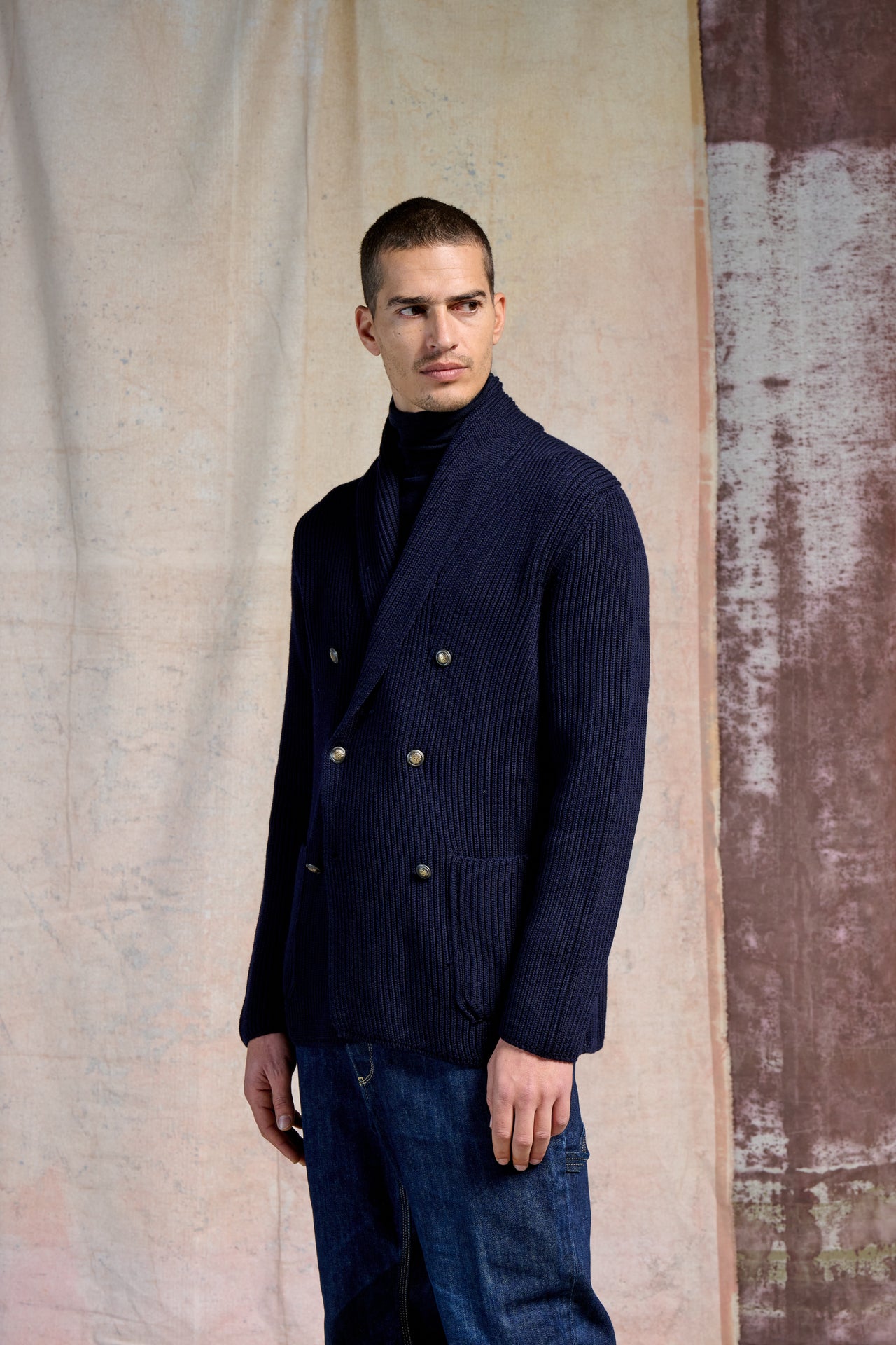 Doppiopetto Inglese Sciallato Merinos Super 100's 2/30