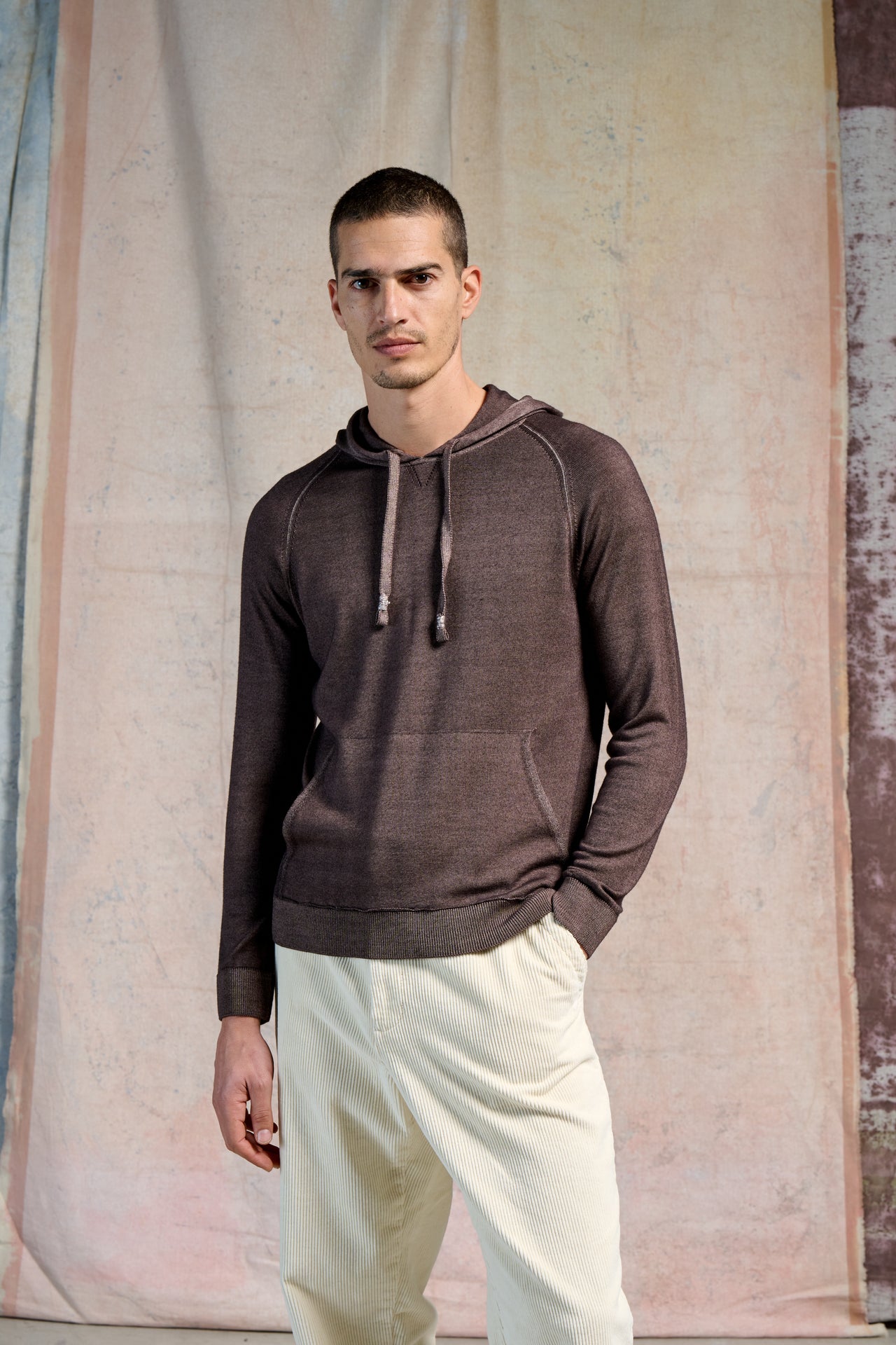 Felpa Cappuccio Tinto Nuvola