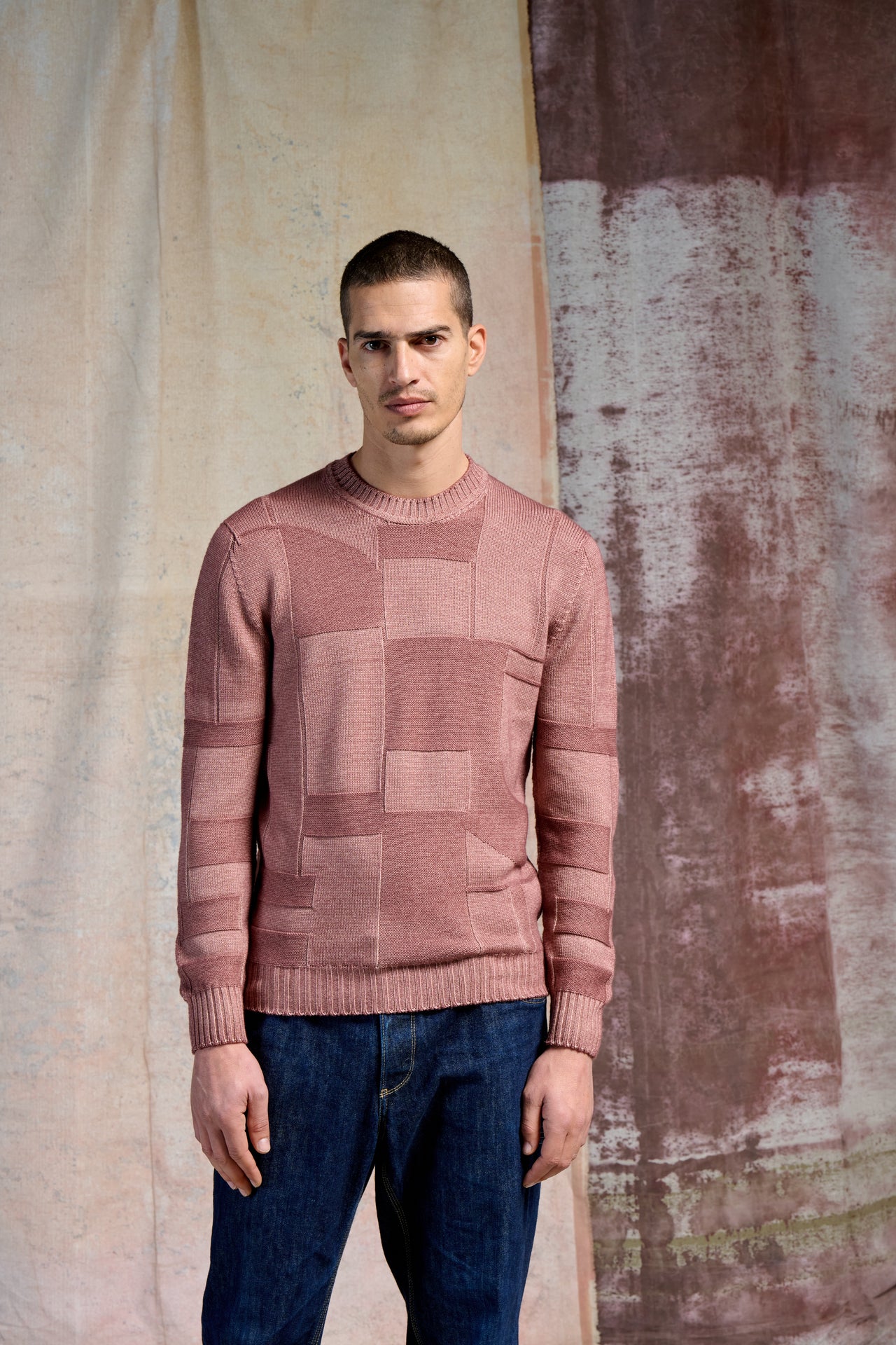 Girocollo Patchwork Tinto Nuvola