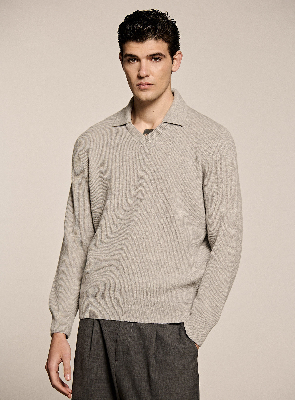 Polo V Lana Cashmere