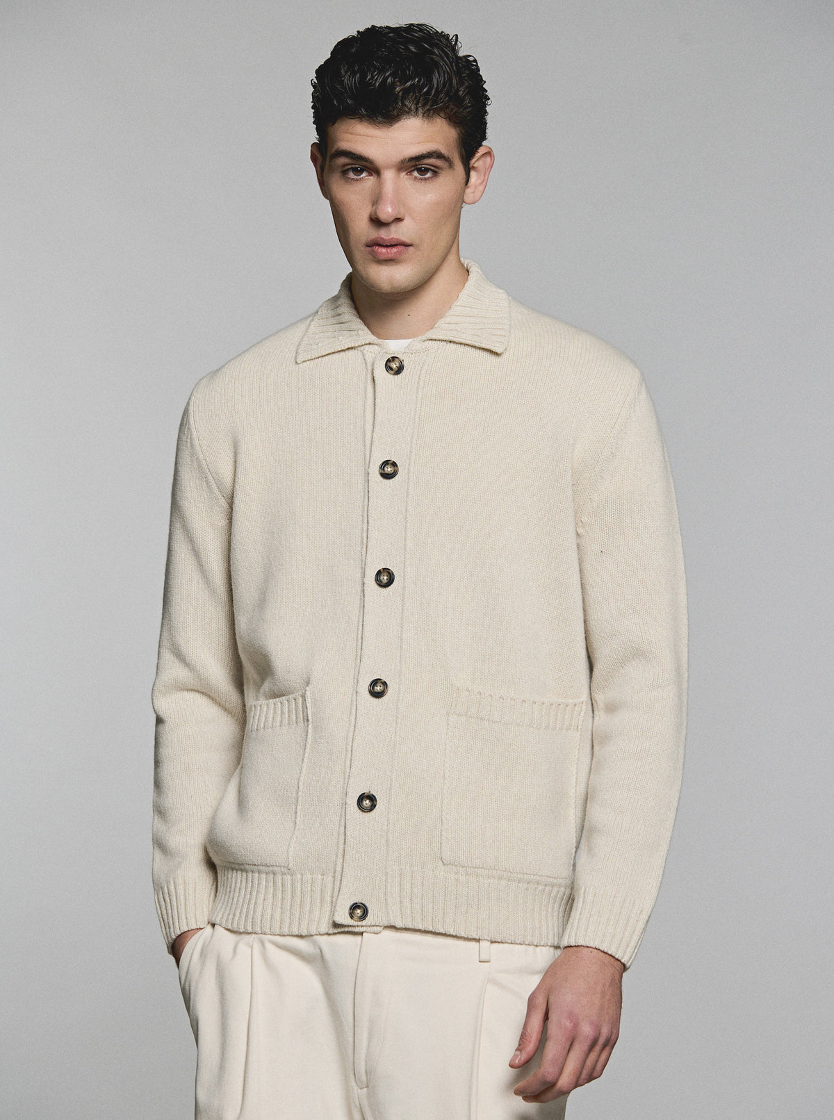 Giacca Camicia Lana Cashmere