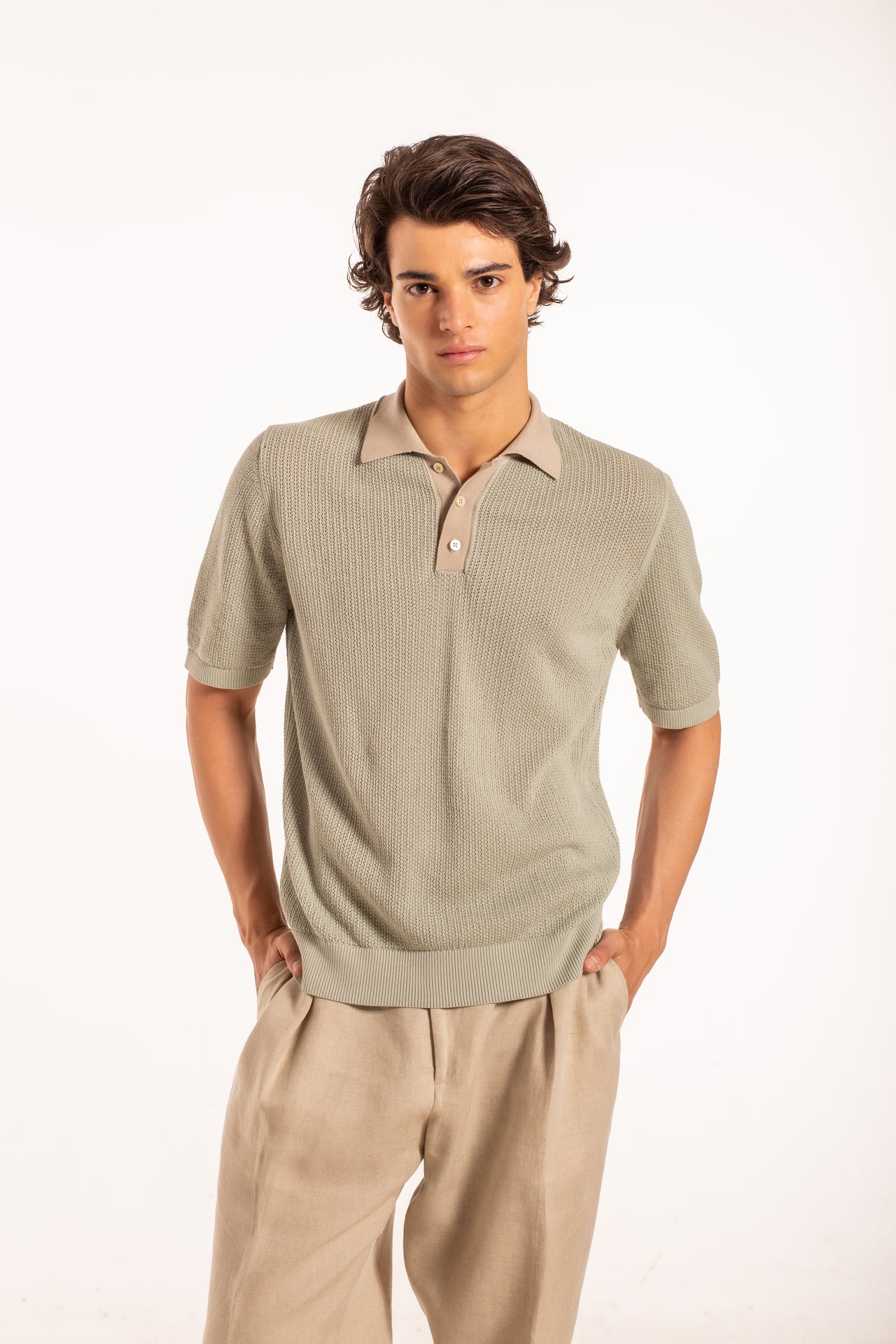 Polo Bottoni Contrasto MM