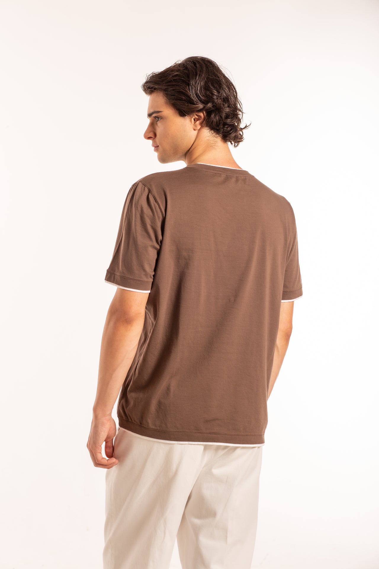 T-Shirt Bordi Bicolore