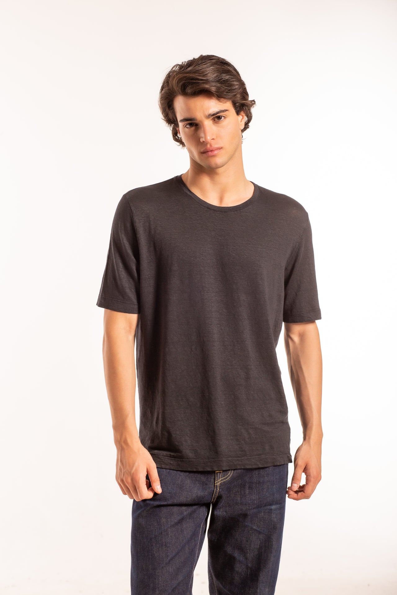 T-Shirt Girocollo MM Lino