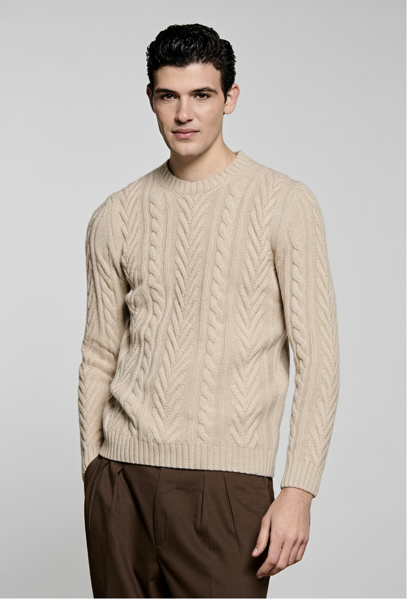 Girocollo Trecce Lana Cashmere riportato al formato verticale 2:3